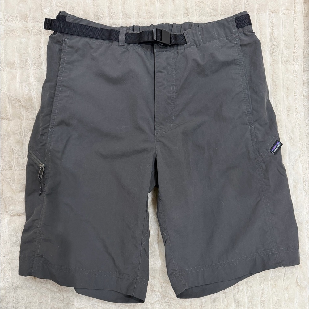 Patagonia Men’s Gi III Shorts Size Small Gorpcore Grey Hiking Belted 10” Inseam
